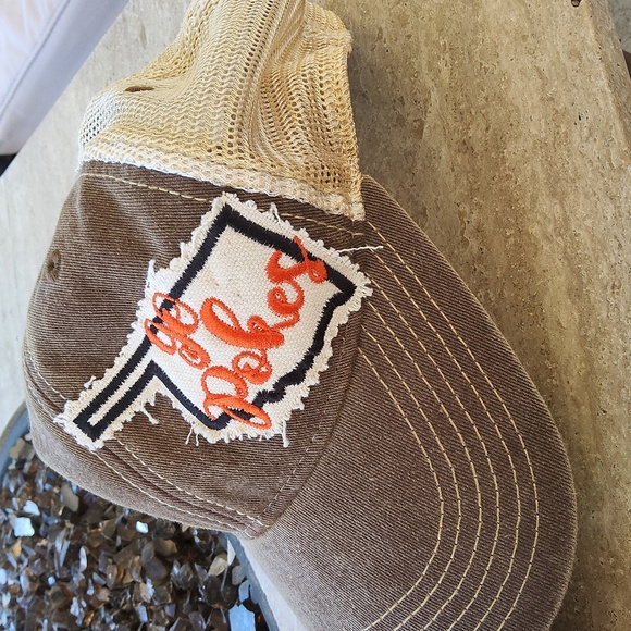 Go Pokes Brown Trucker Hat For Okloahoma State - Picture 2 of 7